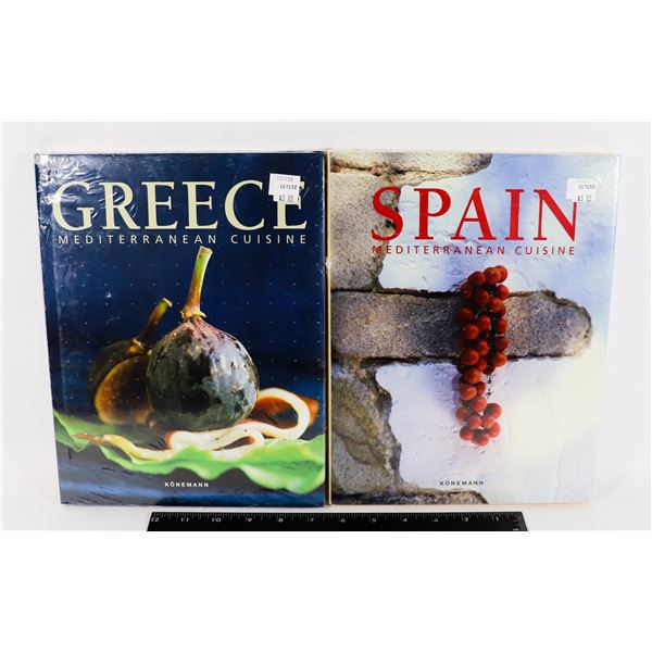 SEALED SPAIN AND GREECE COOKING BOOKS