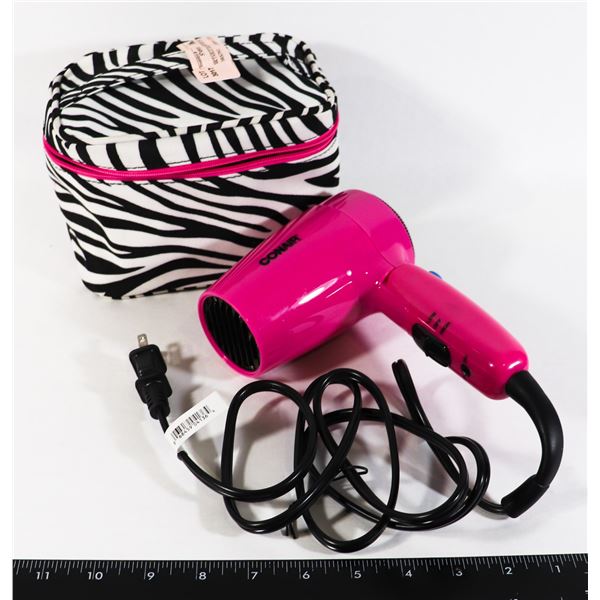MINI PORTABLE HAIR DRYER ON BAG WORKING