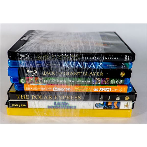 LOT OF X8 MOVIES INCLUDES STAR WARS, AVATAR & MORE