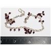 Image 2 : SILVER GEMSTONE BRACELET (10" LONG)