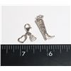 Image 2 : SILVER LOT OF 2 PENDANTS, WEIGHT 4G