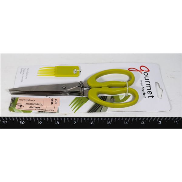 NEW GOURMET HERB SCISSORS