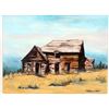 Image 1 : Morrow Original Oil Painting of Old Abandoned Homestead  [168665]