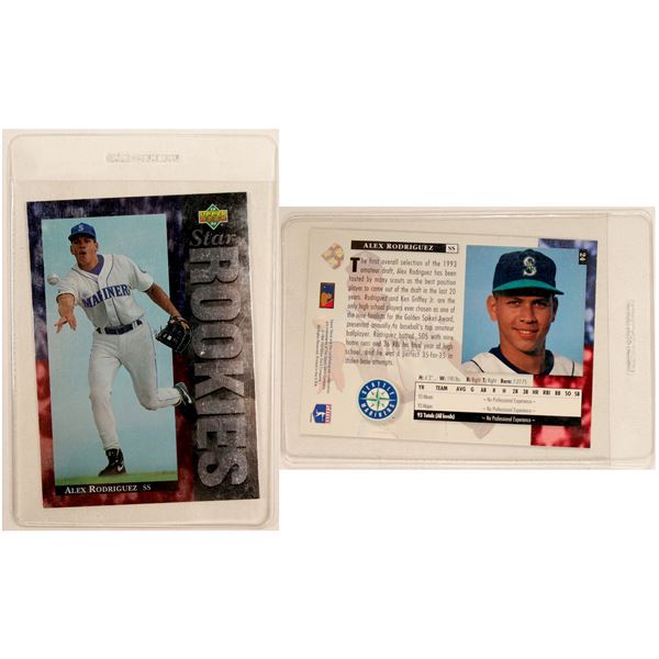 Alex Rodriguez Upper Deck Rookie Card 1994  [175120]