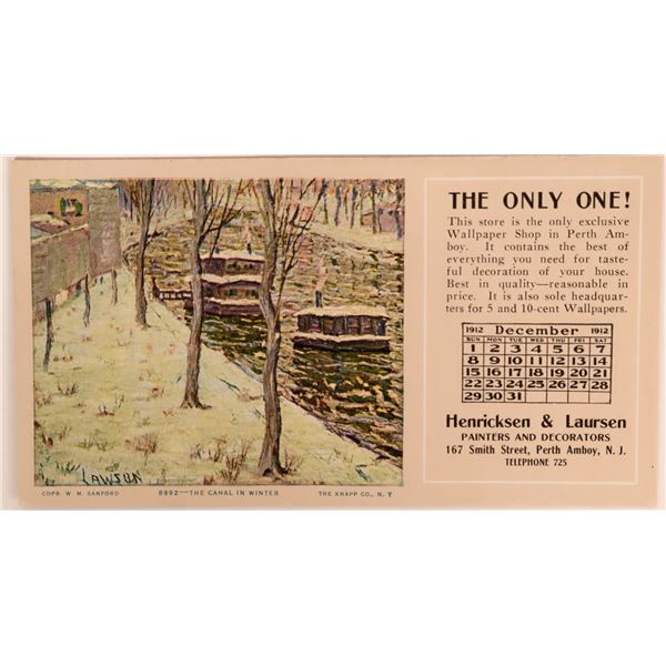 Ernest Lawson Art Advertising Blotter (1)  [118349]