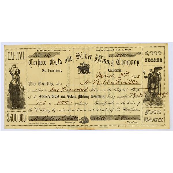 Cocheco G&S MC Stock, 1862/63  [144152]