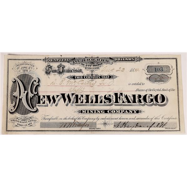 New Wells Fargo Mining Company Stock  [151358]