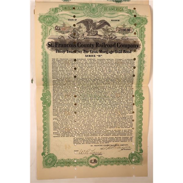 St. Francois County Railroad Bond  [174381]