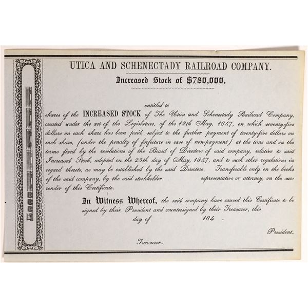 Utica & Schenectady RR Co. 1840s  [174062]