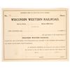 Image 1 : Wisconsin Western  Railroad Stock  [174230]