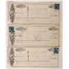 Image 1 : Wells Fargo Walker River Checks w/RN Stamps (3) RARE  [174246]