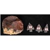 Image 1 : Mahogany Obsidian Preform or Scraper Tool and Points from Nevada   [175456]