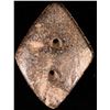 Image 2 : Diamond Shaped Stone Gorget or Gauge Tool   [154164]