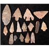 Image 2 : Points from Oklahoma Lerma, Calf Creek, Clovis, and Corner Notch Knife (16)   [154166]