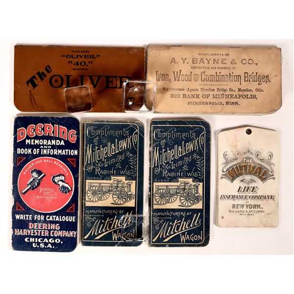 Montana Advertising Pocket Books, 6, c. 1890-1910   [174522]