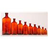 Image 1 : Davis Drug Amber Drug Store Bottles, 9 Different,    [176138]