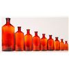 Image 3 : Davis Drug Amber Drug Store Bottles, 9 Different,    [176138]