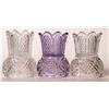 Image 1 : Colorado Embossed Glass Nic-Nac Holders (3), c1895-1900   [176105]