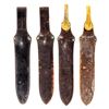 Image 2 : Rock Island and Watervliet Knife Sheaths for US Soldier Hunting Knife c.1880s   [154159]