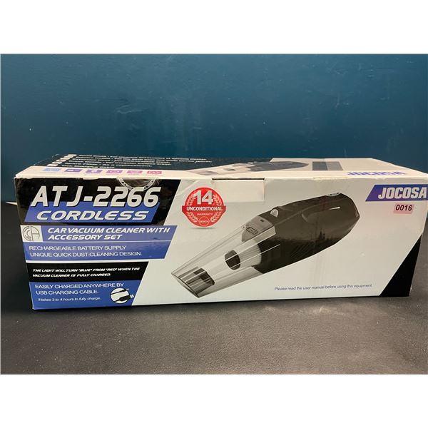 Lot of 1 ATJ-2266 Cordless Car Vacuum Cleaner with Accessories - Brand New Sealed!