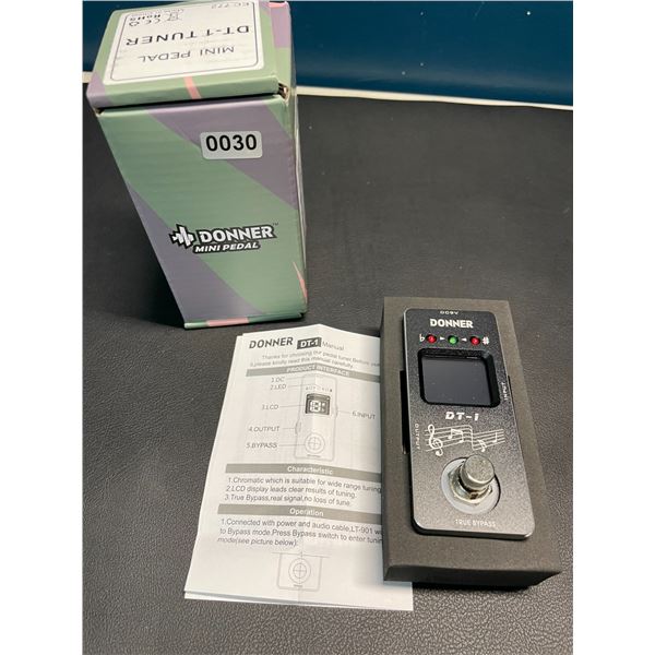 Lot of 1 Donner DT-1 Tuner Mini Pedal