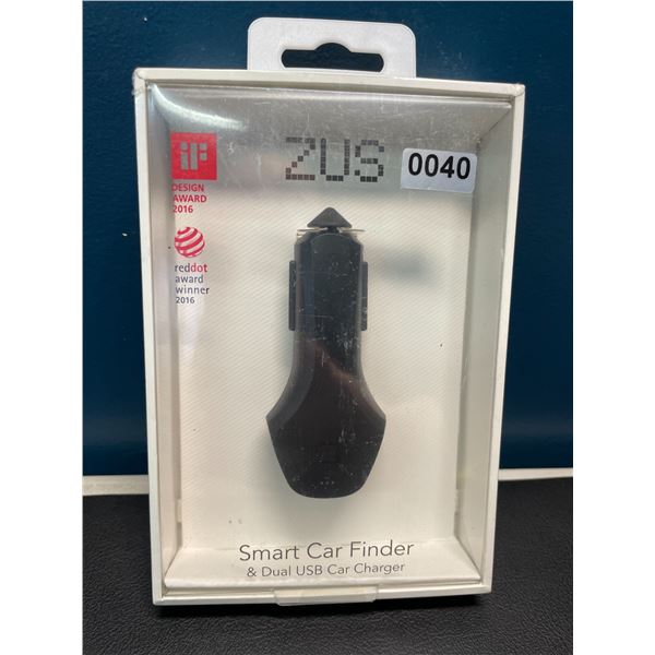 Lot of 1 Zus Smart Car Finder & Dual USB Car Charger