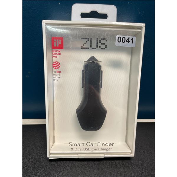 Lot of 1 Zus Smart Car Finder & Dual USB Car Charger