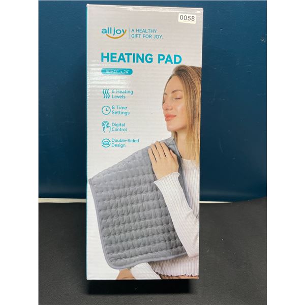 Lot of 1 AllJoy Large Size Body Heating Pad - 12in x 24inch - Brand New!