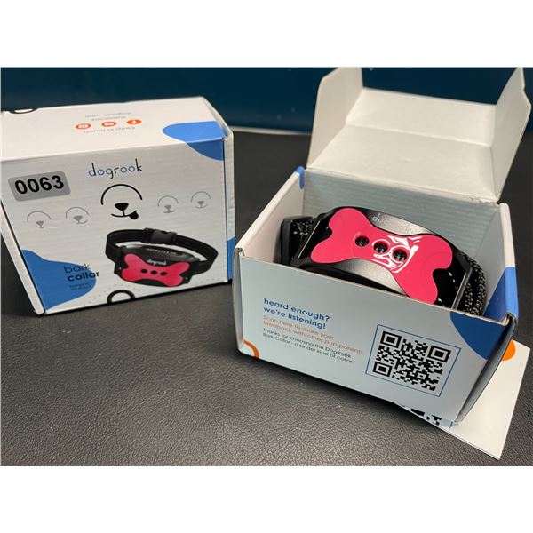 Lot of 2 Rechargeable Waterproof Dogrook Bark Collars