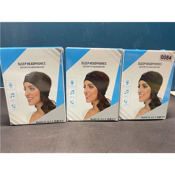 Lot of 3 Wearable Sleep/Sports Music Headbands