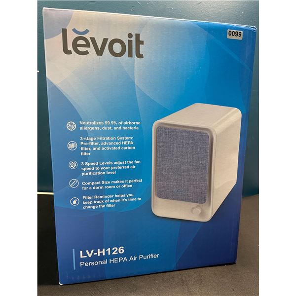 Lot of 1 Levoit Personal HEPA  Air Purifier - Captures Allergens, Smoke, Dust, Pollen, Pet Dander