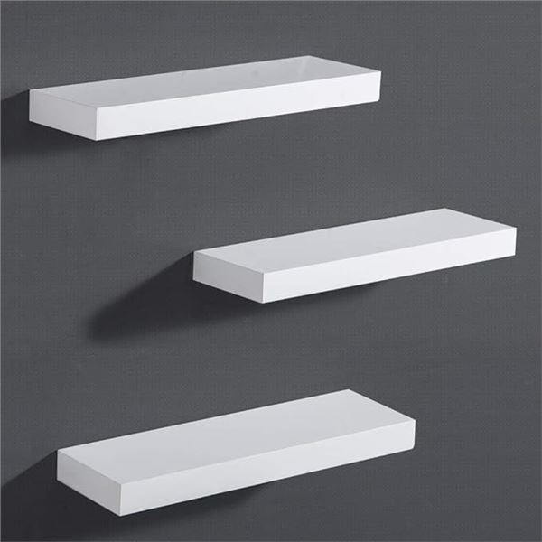 Lot of 1 Box of Floating Wall Shelves 5.9" Depth - White