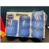 Image 3 : Lot of 1 Box of Blue Frosted Flameless Candles - 3 Pack