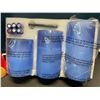 Image 3 : Lot of 1 Box of Blue Frosted Flameless Candles - 3 Pack