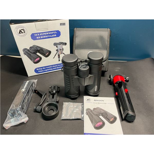 Lot of 1 12x42 Power HD Binoculars