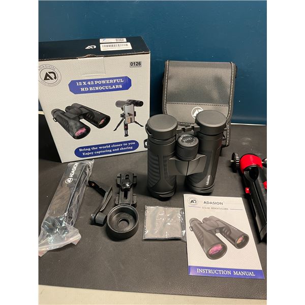 Lot of 1 12x42 Power HD Binoculars