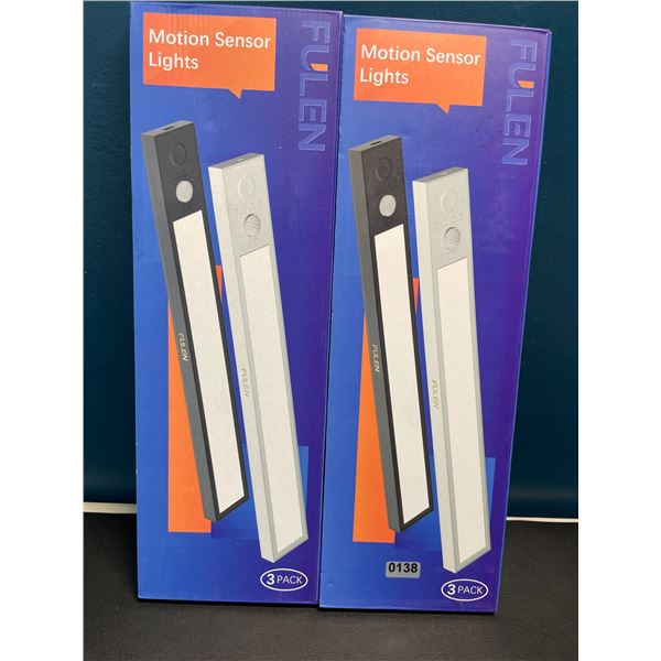 Lot of 2 Multi-Packs of Motion Sensor Lights - 3PCS/Lights Per Box