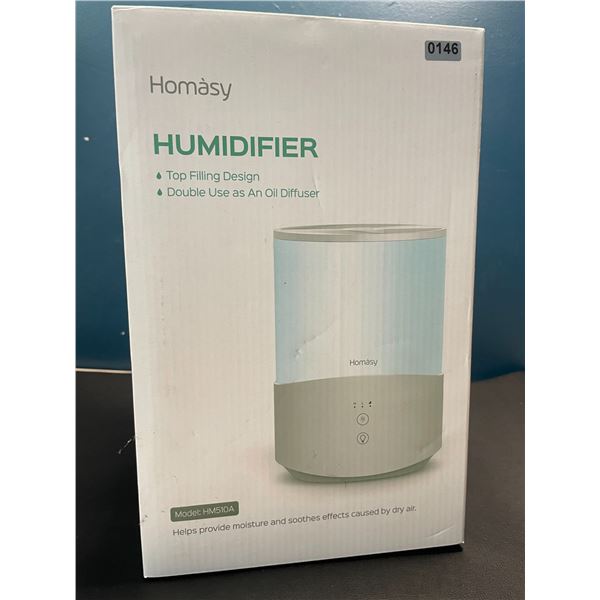 Lot of 1 Homasy Humidifier/Oil Diffsuer - Top Fill Design w/ 7-Colour Mood Light