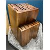 Image 2 : Lot of 1 Bamboo Knife Block