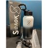 Image 1 : Lot of 1 Sibaok 32oz Stainless Steel Insulated/Leak Proof Water Bottle - White/Black Ombre