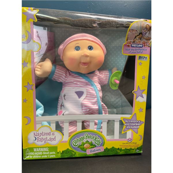 Lot of 1 Cabbage Patch Kids Naptime at Babyland Baby Doll