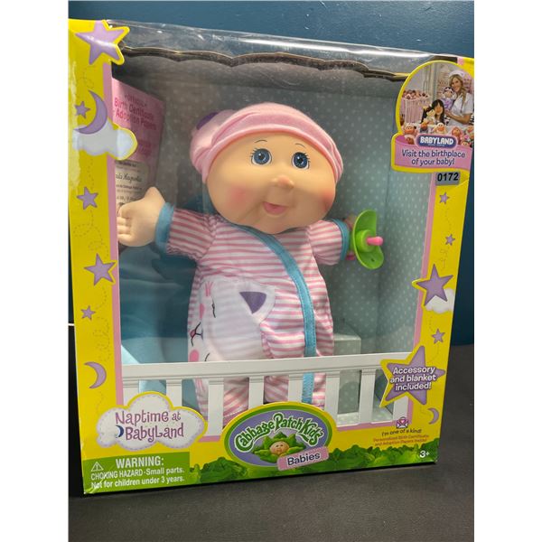Lot of 1 Cabbage Patch Kids Naptime at Babyland Baby Doll