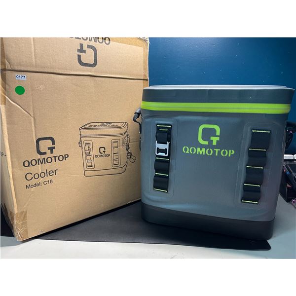 Lot of 1 Qomotop Large Insulated Cooler Backpack - Holds 24 Cans - 14in x 12 inch - Brand New!