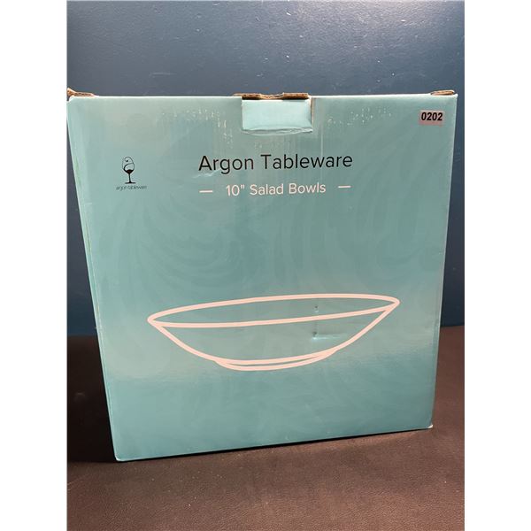 Lot of 1 Box of Argon Tableware 10inch Salad Bowls - Set of 6 Bowls