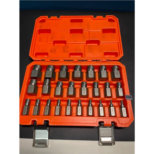 Lot of 1 Hex-Head Multispline Screw and Bolt Extractor Tool Set - 25PCS