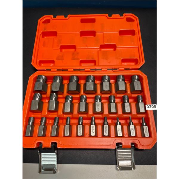 Lot of 1 Hex-Head Multispline Screw and Bolt Extractor Tool Set - 25PCS