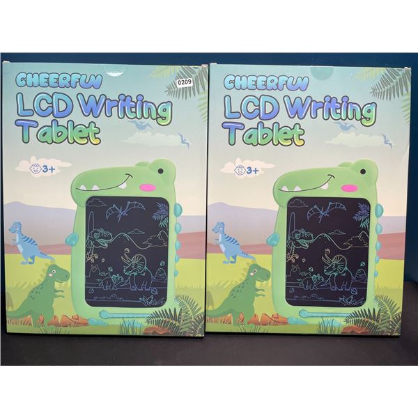 Lot of 2 Dinosaur LCD Writing/Drawing Tablet Doodle Pads for Kids