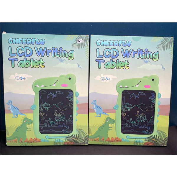 Lot of 2 Dinosaur LCD Writing/Drawing Tablet Doodle Pads for Kids
