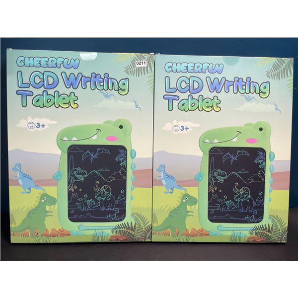 Lot of 2 Dinosaur LCD Writing/Drawing Tablet Doodle Pads for Kids