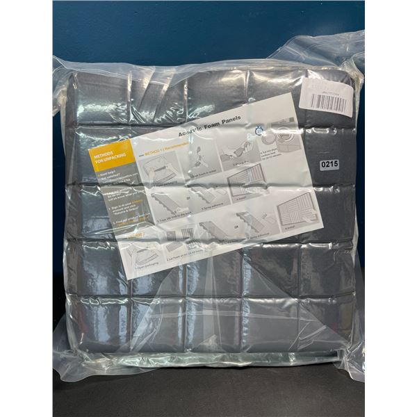 Lot of 1 Multi-Pack of Acoustic Foam Sound-Deadening/Soundproof Panels